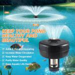 Powerful Floating Pond Fountain Aerator with Timer