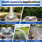 Powerful 15000 GPH Floating Pond Fountain Aerator