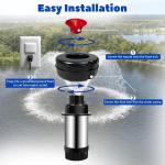 Powerful 15000 GPH Floating Pond Fountain Aerator