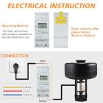 Powerful Floating Pond Fountain Aerator with Timer