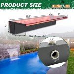 Multi-Color LED Waterfall Spillway Fountain Kit