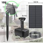 Upgraded Solar Fountain Pump Kit for Outdoors