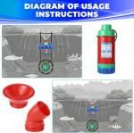 15000 GPH Floating Pond Fountain Aerator with Timer