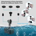 Upgraded Solar Fountain Pump Kit for Outdoors