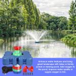 15000 GPH Floating Pond Fountain Aerator with Timer