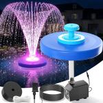 Large Floating Pond Fountain with LED Lights