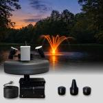 1HP Floating Pond Fountain with Light Kit