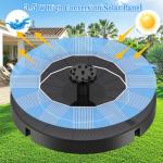 Yeomi Solar Bird Bath Fountain with 6 Nozzles
