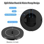 Yeomi Solar Bird Bath Fountain with 6 Nozzles