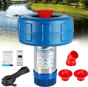 15000 GPH Floating Pond Fountain Aerator Pump
