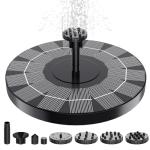 Solar Bird Bath Fountain Pump with 6 Nozzles
