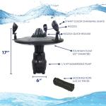 Aerating Pond Fountain with LED Lights and Pumps