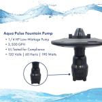 Aerating Pond Fountain with LED Lights and Pumps