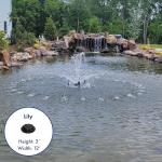 Aerating Pond Fountain with LED Lights and Pumps