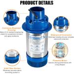 750W 1HP Pond Fountain Pump 15000GPH