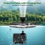 Color-Changing LED Floating Pond Fountain with Pump