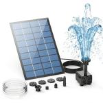 Solar Fountain Pump with Separate Panel and 6 Nozzles