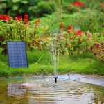 Solar Fountain Pump with Separate Panel and 6 Nozzles