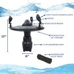 1/4 HP Color-Changing Pond Fountain with 3 Patterns