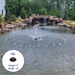 1/4 HP Color-Changing Pond Fountain with 3 Patterns