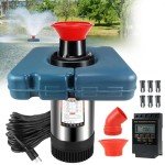 1HP Floating Pond Fountain Aerator with Timer 100FT Cord