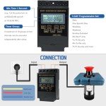 1HP Floating Pond Fountain Aerator with Timer 100FT Cord