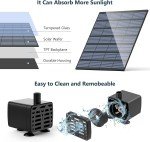 Floating Solar Fountain Pump for Ponds & Bird Baths
