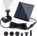 Floating Solar Fountain Pump for Ponds & Bird Baths
