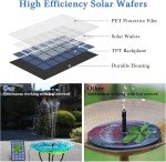 Floating Solar Fountain Pump for Ponds & Bird Baths