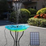 Floating Solar Fountain Pump for Ponds & Bird Baths