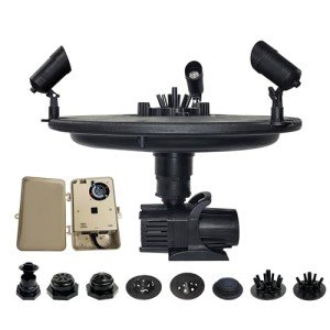 3/4 HP Color-Changing Floating Pond Fountain