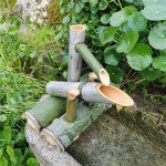 Solar Bamboo Fountain for Zen Garden Relaxation
