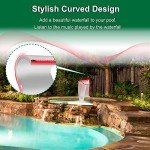 S-Shaped Stainless Steel Waterfall Fountain with LED Light