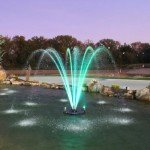 1/3 HP Floating Pond Fountain with Color-Changing Lights
