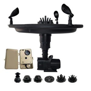 1/4 HP Floating Pond Fountain with Color-Changing Lights