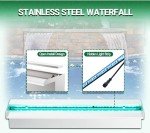 30cm Stainless Steel Pond Waterfall Spillway Kit