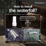 Stainless Steel Koi Pond Fountain with LED Lights