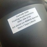 CasCade 5000 Floating Pond Fountain Aerator 1HP