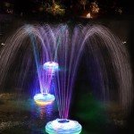 Rechargeable Floating Fountain with Colorful Light Show