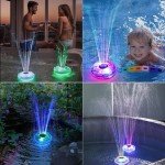 Rechargeable Floating Fountain with Colorful Light Show