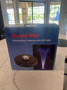 Ocean Mist LED Floating Pond Fountain