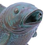 Verdigris Koi Decorative Fountain Kit with Pump