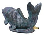 Verdigris Koi Decorative Fountain Kit with Pump