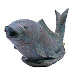 Verdigris Koi Decorative Fountain Kit with Pump