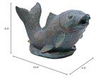 Verdigris Koi Decorative Fountain Kit with Pump