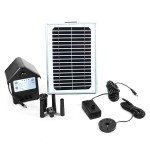 Sunnydaze Solar Water Pump and LED Set