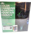 Color Changing Floating Fountain with Pump 400 GPH