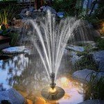 Upgraded Floating Pool Fountain with Light Show