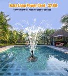 Upgraded Floating Pool Fountain with Light Show