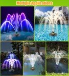 Upgraded Floating Pool Fountain with Light Show